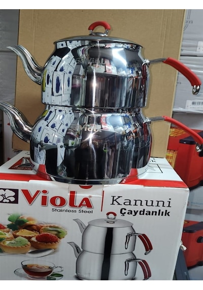 Kanuni Viole Jumbo Boy Çaydanlık Tk Krom