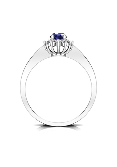0,60 Karat Pırlantalı Safir Yüzük (464657158)