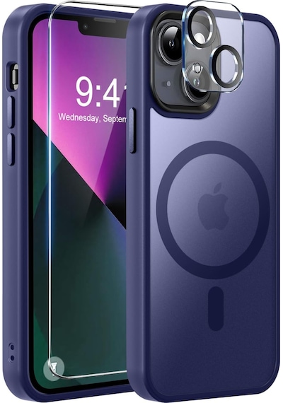 Teleplus Apple Uyumlu iPhone 15 Plus Kılıf Magsafe Tpu Mat Exl Kapak + Ekran Koruyucu Ve Kamera Koruyucu