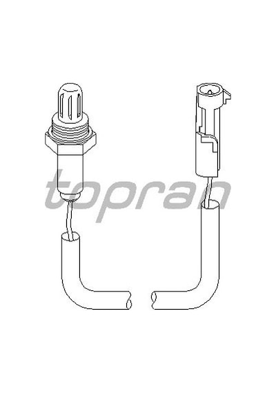 TOPRAN 201758001 Oksijen Sensörü (Opel:Astra F-Corsa B-Tıgra-Vectra A-B- 1.4-1.6-Accent 1.3I-1.5 I 12V