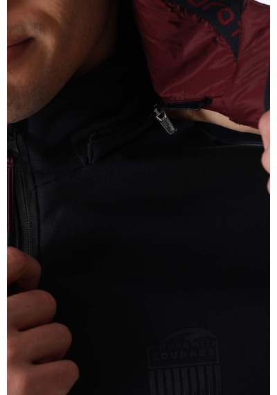 Maraton Sportswear Regular Erkek Kapşonlu Uzun Kol Outdoor Lacivert Ceket 20384 Lacivert