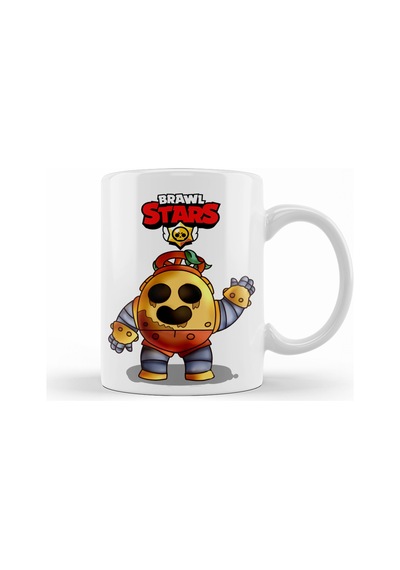 Brawl Stars Mecha Spike Kupa Bardak Porselen No26922 Karışık