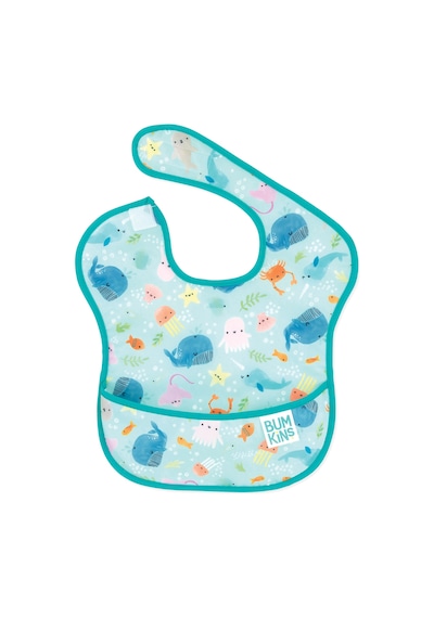 Bumkins Superbib Önlük 6-24 Ay Ocean Life Çok Renkli