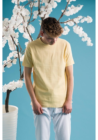 Slimfit Pamuklu Bisiklet Yaka Likralı Kısa Kol Erkek Triko Yazlık T-shirt 001 Slimfit Pamuklu Bisiklet Yaka Likralı Kısa Kol Erkek Triko Yazlık T-shirt 001