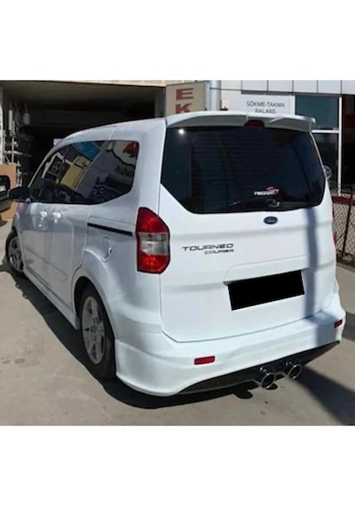 Ford Tourneo Courier R32 Arka Ek Plastik Siyah Difüzör Arka-bodykit-ek-karlık