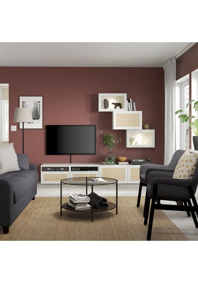 Tv Ünitesi, Beyaz, 240x42x190 Cm, Studsviken Beyaz Tv Ünitesi, Beyaz, 240x42x190 Cm, Studsviken Beyaz