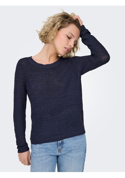 Only Onlgeena Xo L/s Pullover Knt Noos Kadın Blue Uk Gömlek - 15113356 Mavi