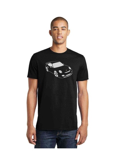 Porsche Baskılı Siyah Erkek Tshirt (528900207)