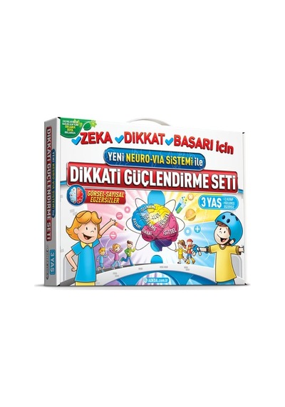Dikkati Güçlendirme Seti Anasınıfı 3 Yaş Neuro-via - Qhdh-618765