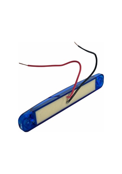 12v-24v Parmak Lamba 9-ledli Mavi 100 15 Mm