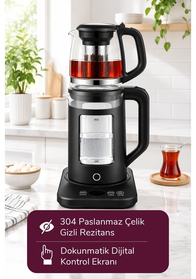 Masterchef MC-468 1.8 L Dijital Çay Makinesi