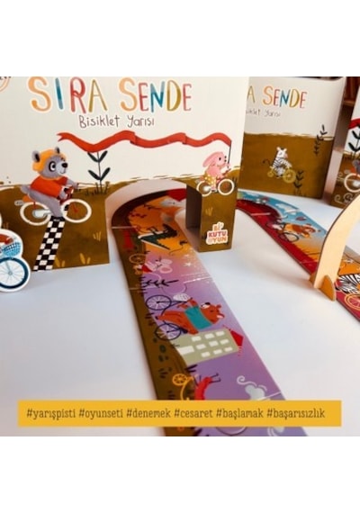 Sıra Sende Oyunu - Bisiklet Yarışı Temalı Kitap Ve Oyun Seti