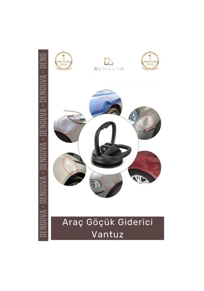 Premium Seri Çok Amaçlı Pratik Araba Otomobil Araç Kaporta Vakum Araç Göçük Giderici Vantuz Mini Boy