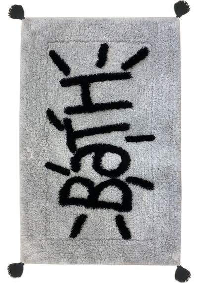 Spazio Füme 60x100 Cm Cotton Püsküllü Banyo Paspası Bpmk Renkli