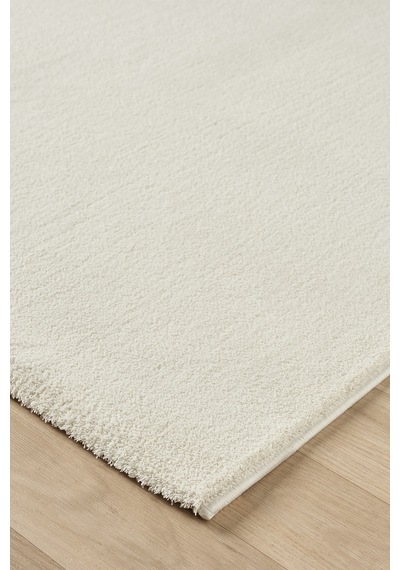 Mariesse Home Puffy Düz Renk Peluş Kalın Dokuma Kesme Yolluk Makina Dokuma Halısı 4500-krem