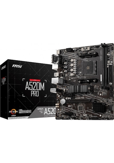 Msi A520M Pro AMD A520 4600 MHz (OC) DDR4 Soket AM4 mATX Anakart