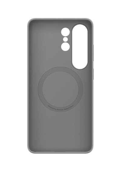 Samsung Galaxy Uyumlu S26 Ultra Silikon Magnet Kılıf - Gri Gri