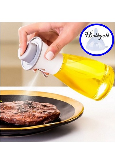 220 Ml Çok Amaçlı Spreyli Cam Şişe Yağdanlık Sosluk Sirke Şişesi Cam Şişe Beyaz Diğer