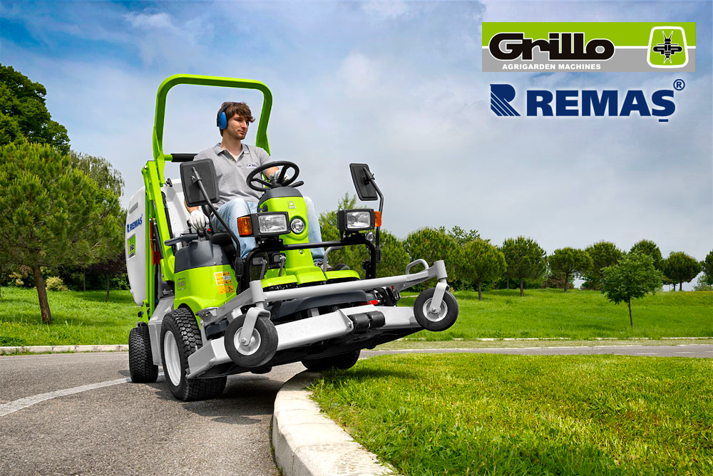 Grillo Fd900 Oturaklı 25 Hp Dize 4 X4 L Çim Biçme Makinesi Çim Traktörü