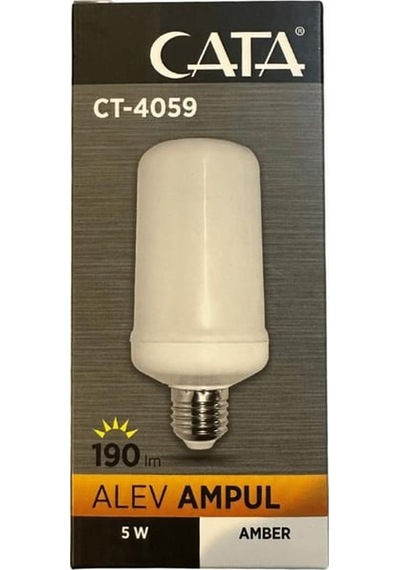 5w Alev Efekt Ampul E27 Duy Ct-4059 Cata Amber Renk Led Işık Dekoratif Aydınlatma