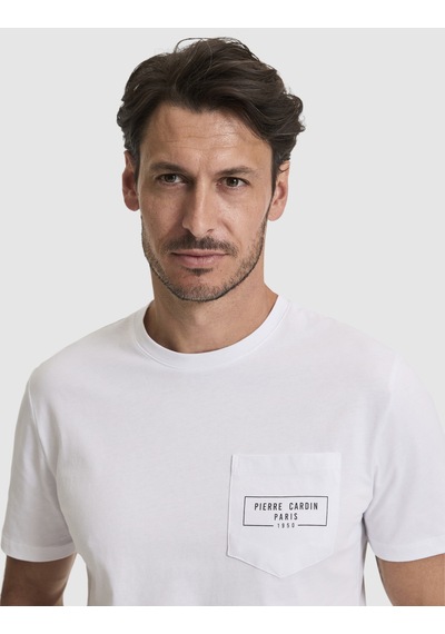Pierre Cardin Erkek Beyaz Tişört 50327866-vr013