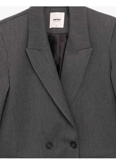Koton Uzun Kollu Viskon Karışımlı Kruvaze Yaka Oversize Blazer Ceket Antrasit 6wak50050uw Antrasit Koton Uzun Kollu Viskon Karışımlı Kruvaze Yaka Oversize Blazer Ceket Antrasit 6wak50050uw Antrasit