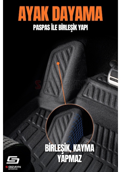 S-dizayn Peugeot 308 3d Pro Havuzlu Paspas 2021 Üzeri A+ Kalite
