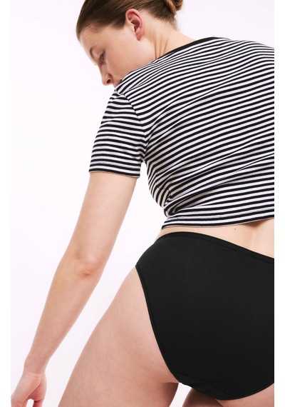 Marks & Spencer 5'li Dikişsiz High Leg Külot Seti Siyah