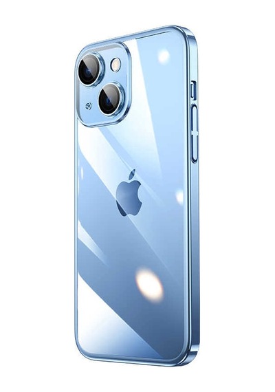Apple Uyumlu iPhone 14 Kılıf Kenarları Renkli Kamera korumalı Renkli Sert Silikon Kapak