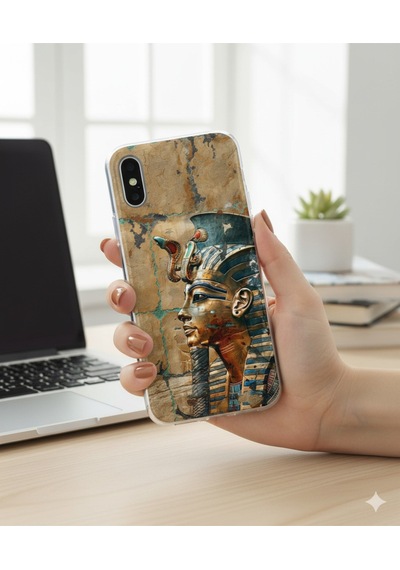 Samsung Galaxy A73 Uyumlu Şeffaf Kılıf Antik Mısır 6 Tasarımlı