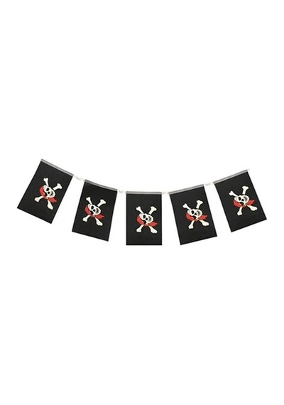 Korsan Partisi Korsan Logo Baskılı Flama Süs Afiş Süsleme 8 Li 0-99