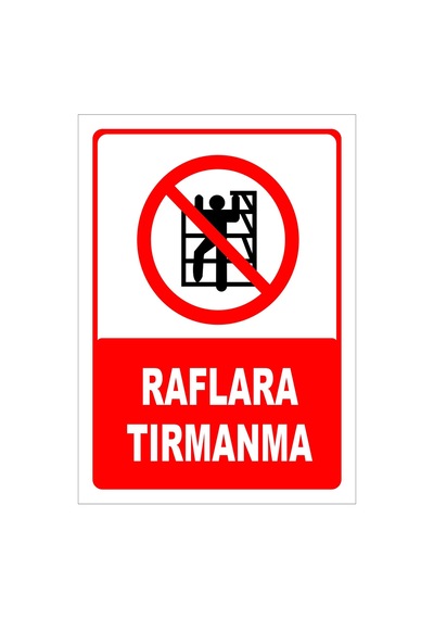 Raflara Tırmanma Levhası Levha 15x21 Cm Galvaniz Saç 0,4 Mm