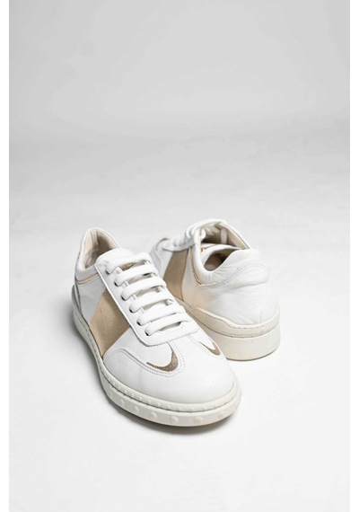 Bestello Bağcıklı Kauçuk Taban Sneaker 101-gumk-01 Kadın Ayakkabı Beyaz