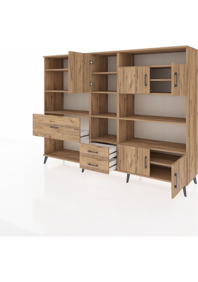 Hyperion Dolap 13 Raflı 3 Çekmeceli 5 Kapaklı 220x44x163 Çam-çam Atlas Çam - Atlas Çam Hyperion Dolap 13 Raflı 3 Çekmeceli 5 Kapaklı 220x44x163 Çam-çam Atlas Çam - Atlas Çam