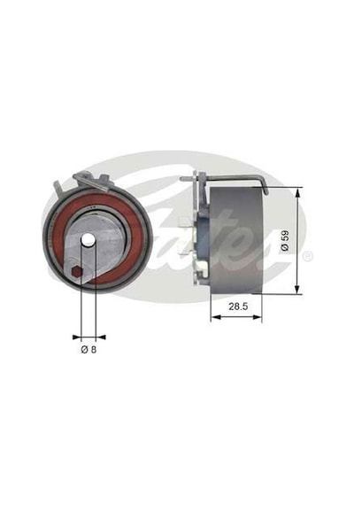 GATES T43126 TRİGER EKSANTRİK GERGİ RULMANI CLIO II III TWINGO 1.