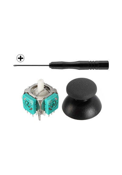 Ps3 Analog Motor Ve Topuz 1+1 Set Ps3 Tornavida Playstation 3 Kol Tamir Seti Yedek Parça