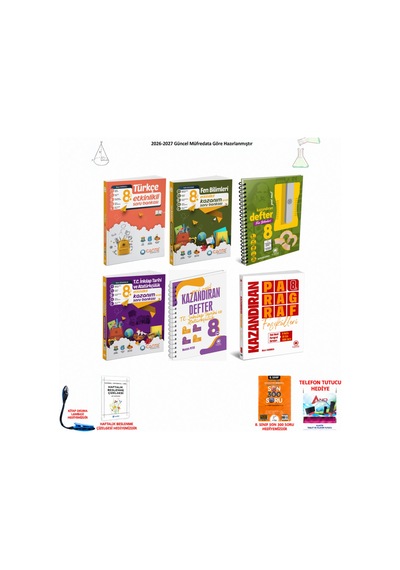 Çanta 8. Sınıf Lgs Tüm Dersler 237 6 Kitap Seti