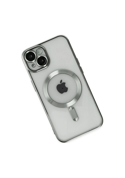 Apple iPhone Uyumlu, 14 Kılıf Kross Magneticsafe Kapak - Gümüş