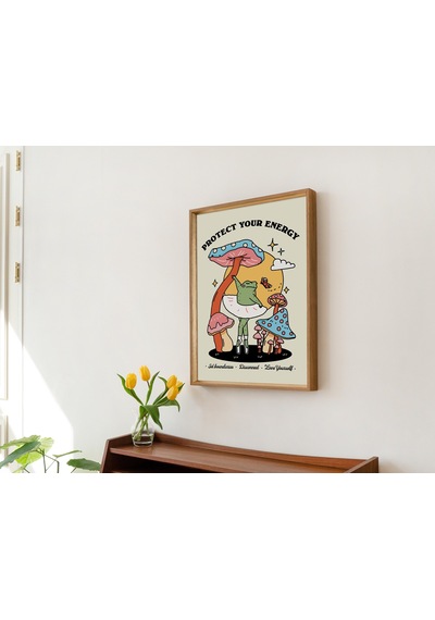 Renkli Kurbağa Baskısı, Balerin Duvar Sanatı, Retro Sözlü Poster, Öz Sevgi Onaylama Duvar Baskıları