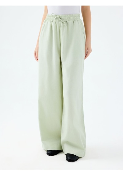 Regular Fit Kadın Pantolon Mint Yeşili