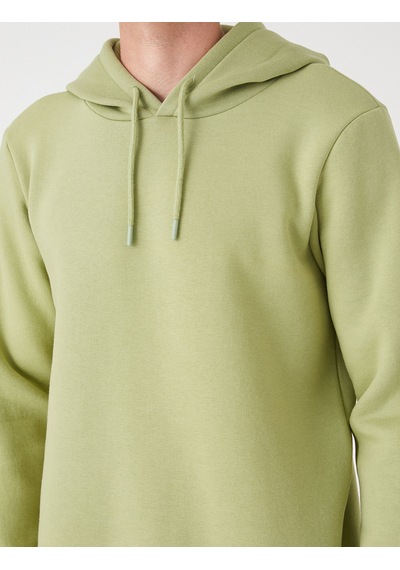 Koton Basic Kapşonlu Sweatshirt Yeşil 3sam70001mk Yeşil