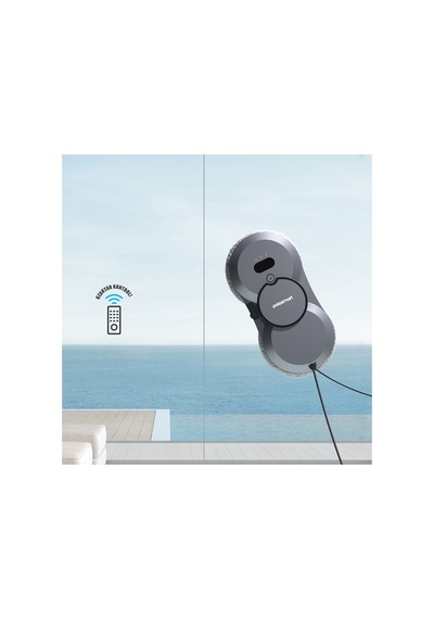 Polosmart PSH22 Cam Temizleme Robotu Ultrasonik Su Spreyli Akıllı Navigasyonlu Uzaktan Kumandalı Gri