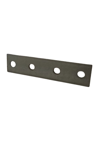 Cateksss Mobilya Dolap Bağlantı Sabitleme Düz Demir Gönye No:17 16x2x70 Mm - 48 Li Paket Gri