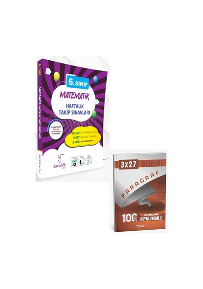 Karekök 2027 6. Sınıf Matematik Haftalık Takip Sınavları+anla Kazan Paragraf Deneme
