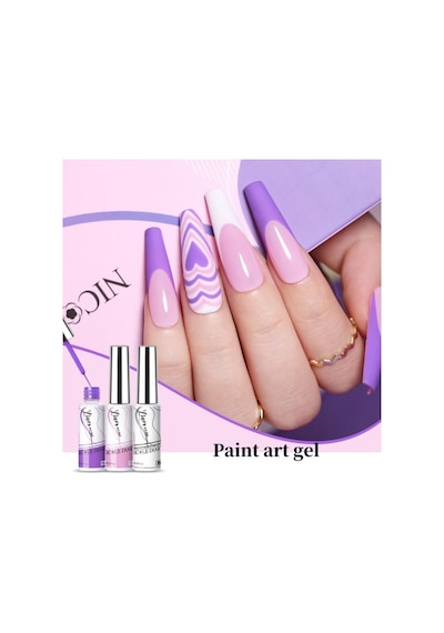 8 Ml Naıl Art Paıntıng Gel Uv Set Naıl Art Çizim Seti 12 Parça