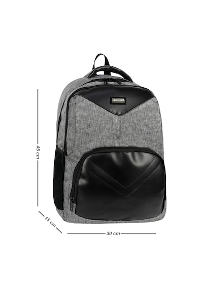 Galb Leather Gunluk Ve Okul Kullanimi Laptop Bolmeli Sirt Cantasi gri