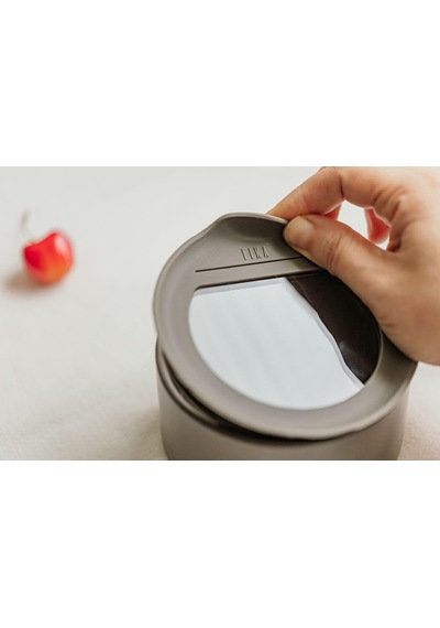 Fika One Seramik Saklama Kabı Gri 1000ml D-neone100-07 Çok Renkli