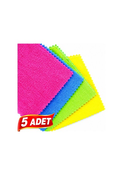 5'li Mikrofiber Temizlik Bezi 40x40 Cm 250 Gsm Diğer