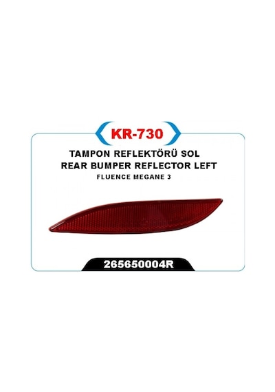 Lvsqvr Tampon Reflektörü Sol Fluence-megane 3