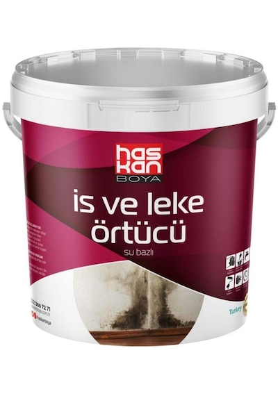 Haskan Su Bazlı İs Ve Leke Örtücü 0.6 Lt. 0,6 L